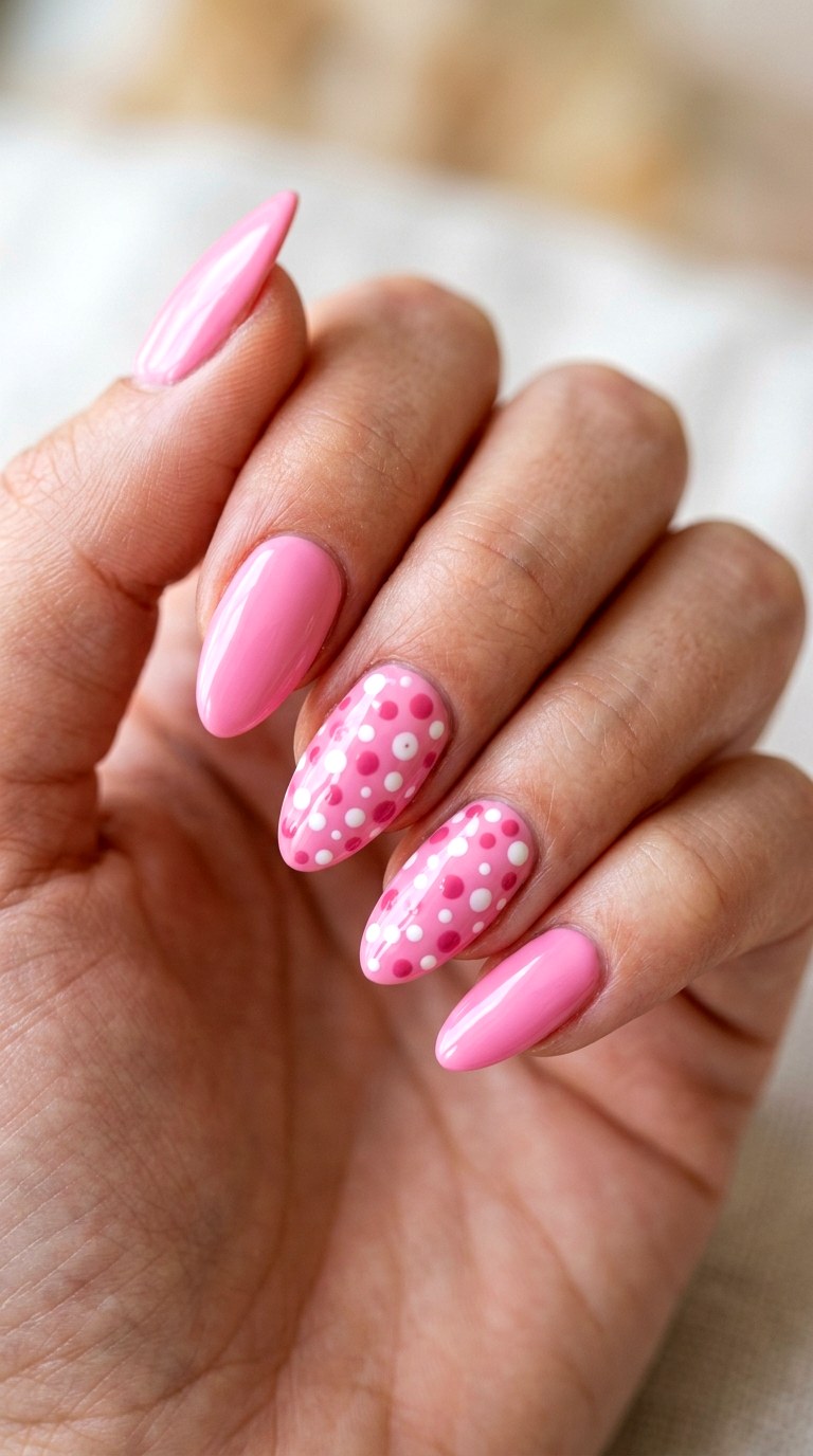 Bubblegum Pink Mix and Match Art - 22 Pink Spring Acrylic Nails