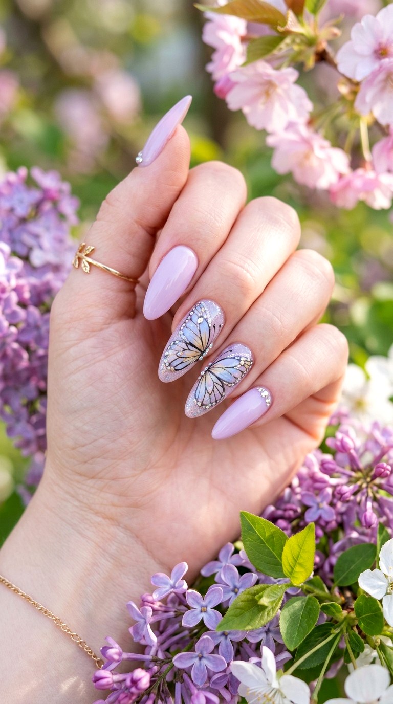 Butterfly Nail Designs - 23 Trendy Spring Nail Art Ideas You Need to Try This Year