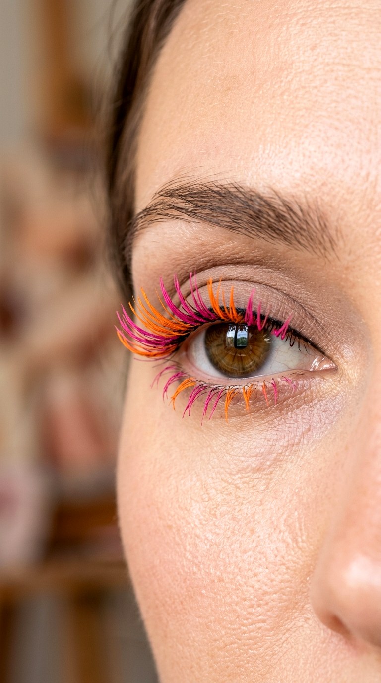 Candy Stripe Colored Lashes - 26 colorful eye makeup