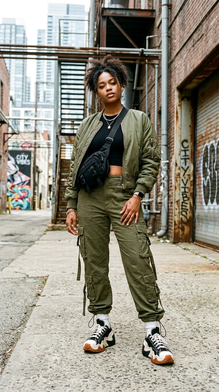 Cargo Pants with Cropped Jackets - 21 Stunning Spring Outfit Ideas 2026 Every Stylish Girl Will Be Wearing