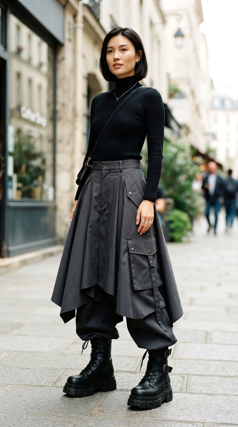 Cargo Skirt Pants Hybrid - 28 cargo pants outfits women