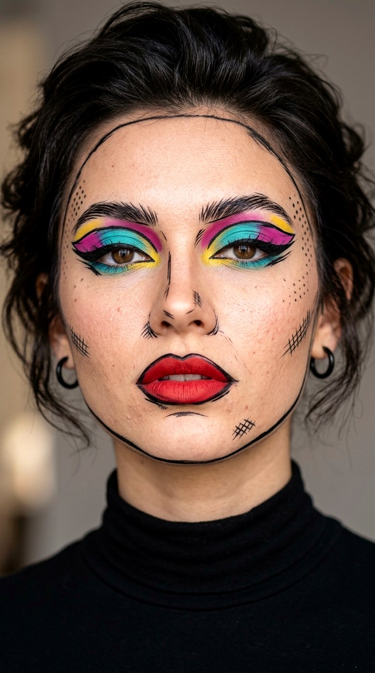Cartoon Scribble Makeup - 23 silly makeup