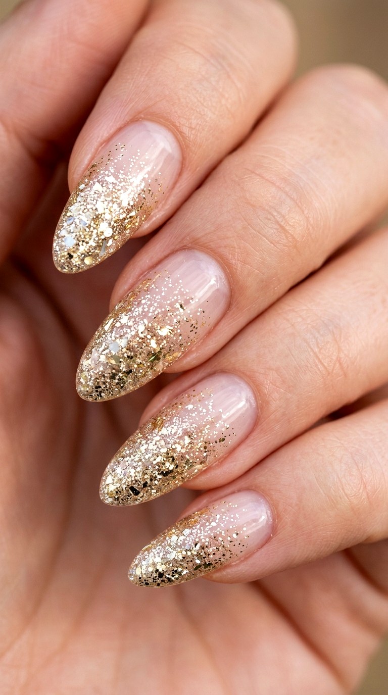 Champagne Bubbly Gradient - 27 Neutral Spring Ombre Nails