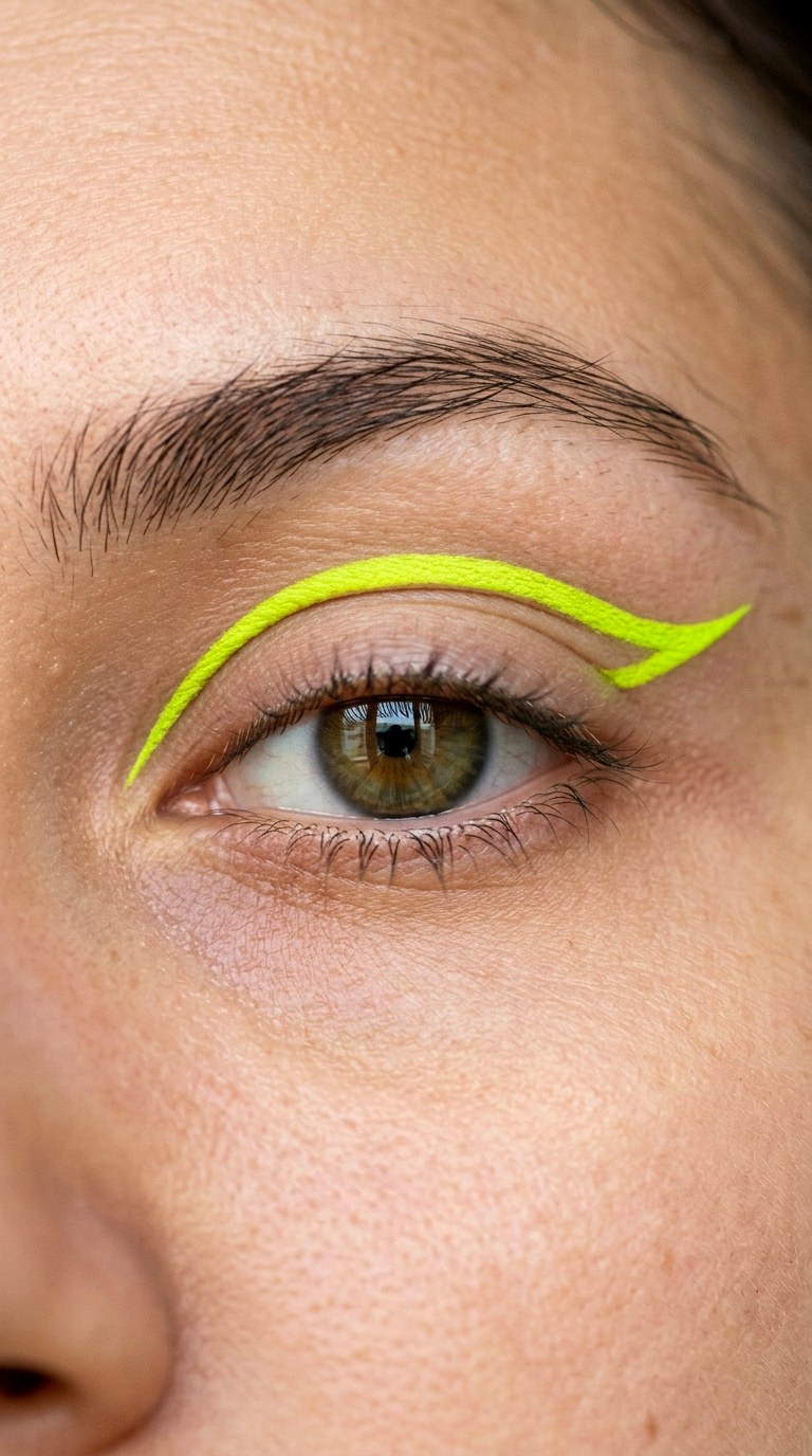 Chartreuse Graphic Floating Crease - 26 colorful eye makeup