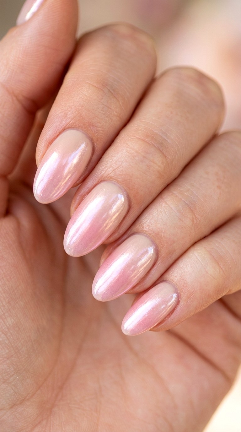 Cherry Blossom Chrome Ombre - 27 Graphic Spring Two Colored Nails