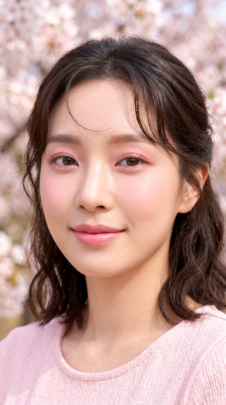 Cherry Blossom Monochrome Makeup - 20 Fresh Bloom Beauty Trend 2026