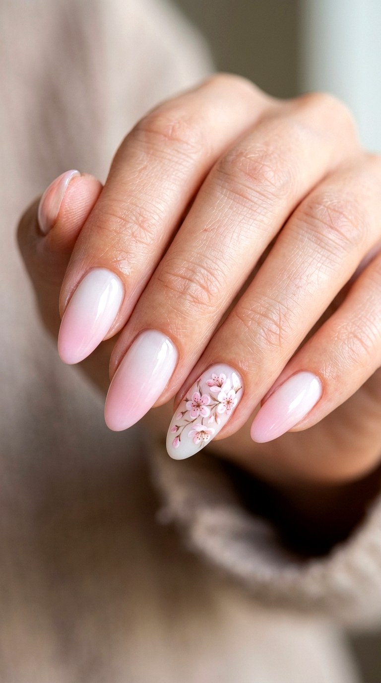 Cherry Blossom Whisper - 25 Elegant Spring Ombre Nails
