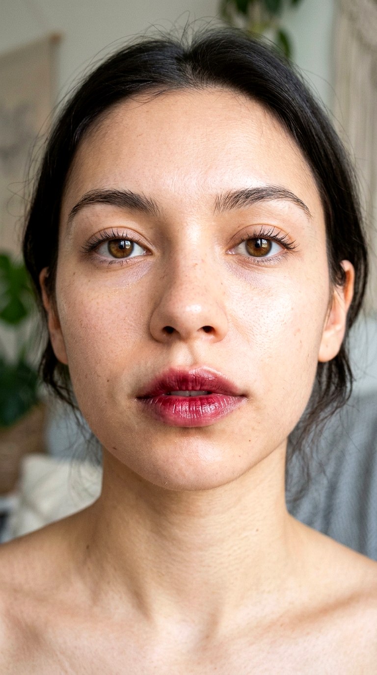 Cherry Cola Lived In Stain - 25 colorful makeup ideas