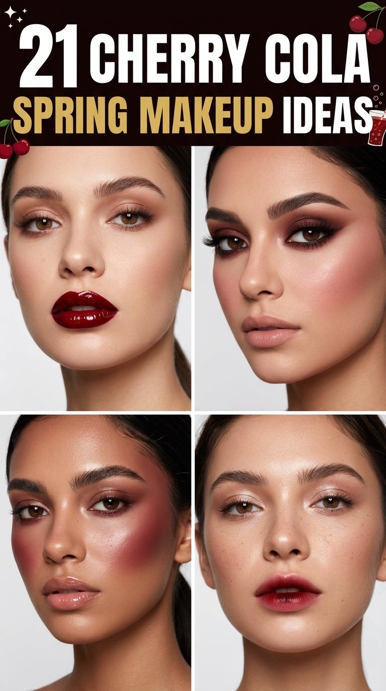 Cherry Cola Spring Makeup Ideas
