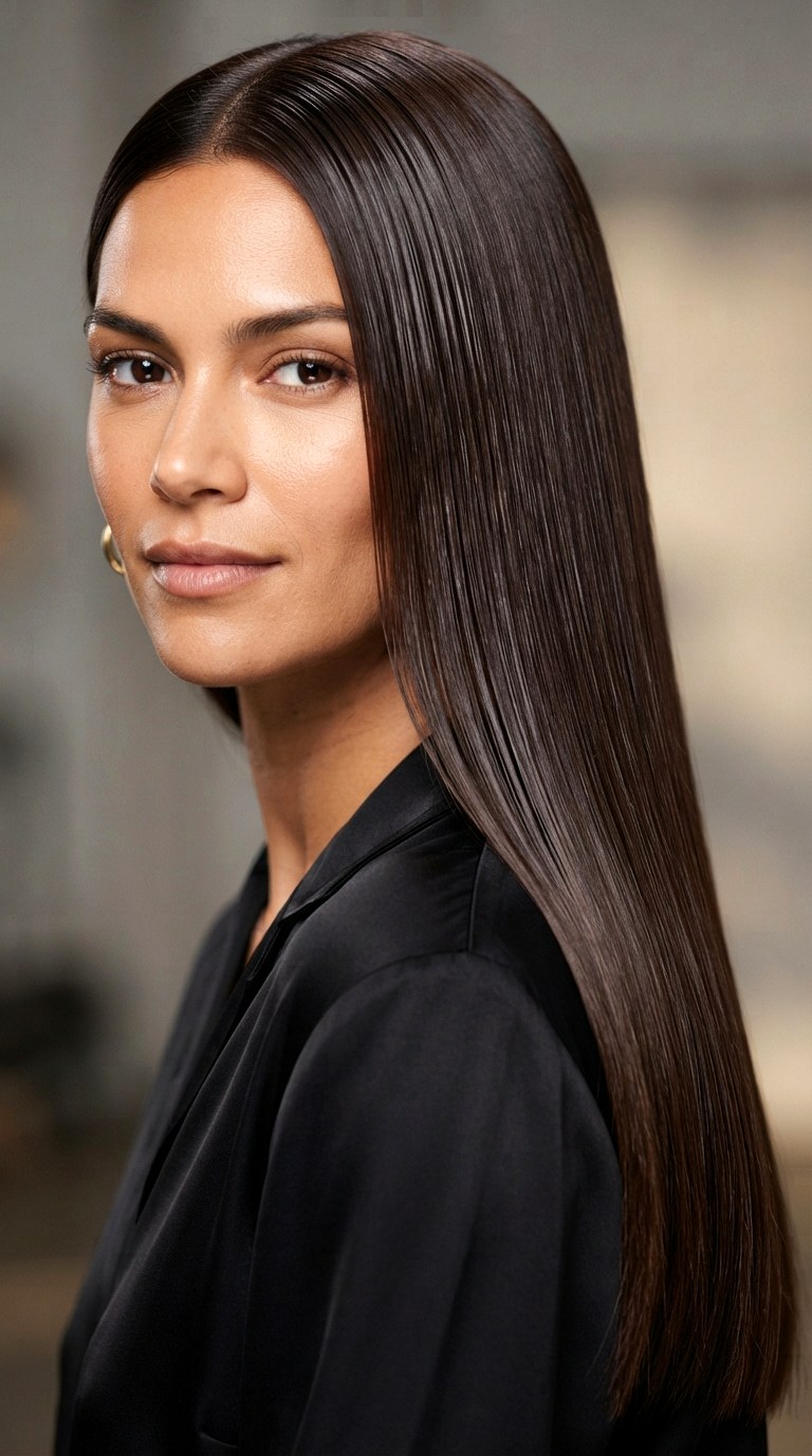 Chocolate Silk Press - 24 hair dye inspo