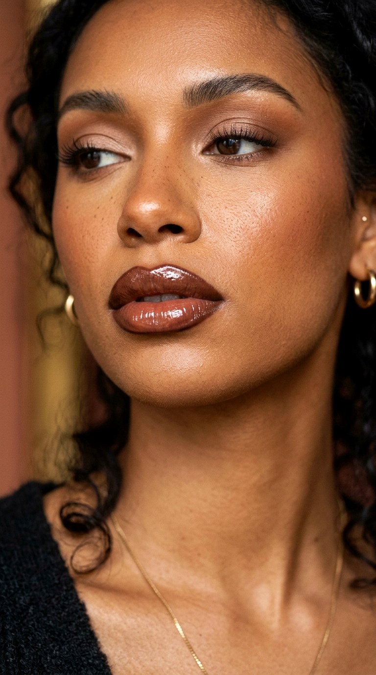 Chocolate Truffle Lips - 27 Viral Bold Pouty Lips Makeup Trends Taking Over 2026