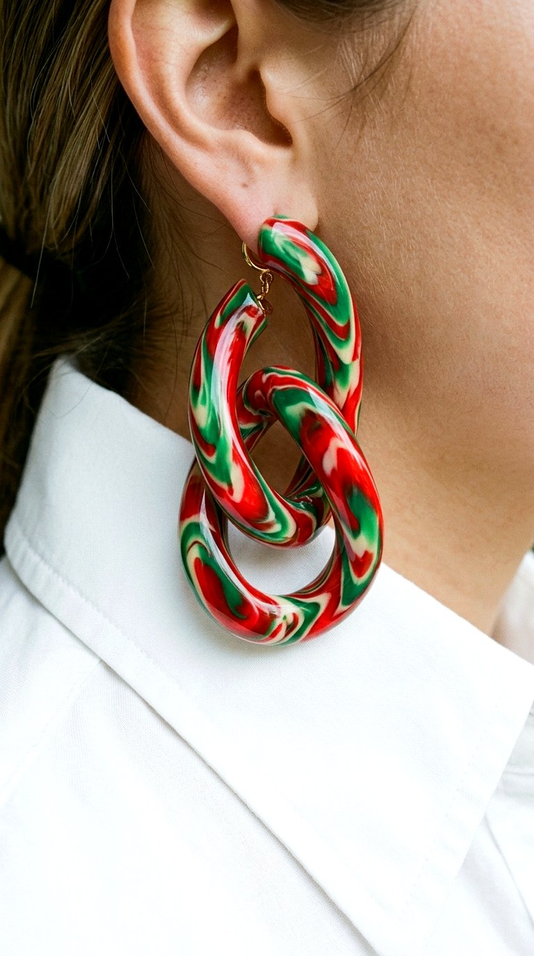 Chunky Acetate Eccentrics - 20 trending earrings