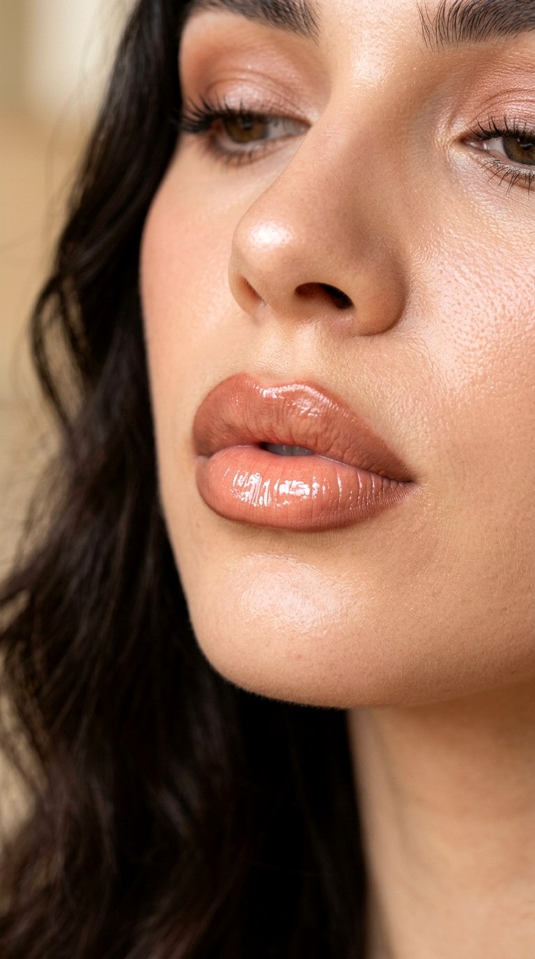 Cinnamon Nude Lip Combo - 27 Viral Bold Pouty Lips Makeup Trends Taking Over 2026