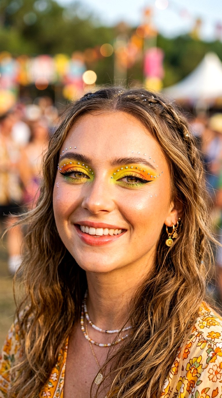 Citrus Rhinestone Accent Eyes - 22 Summer Citrus Pop Eyes Lemon, Orange & Lime Shades