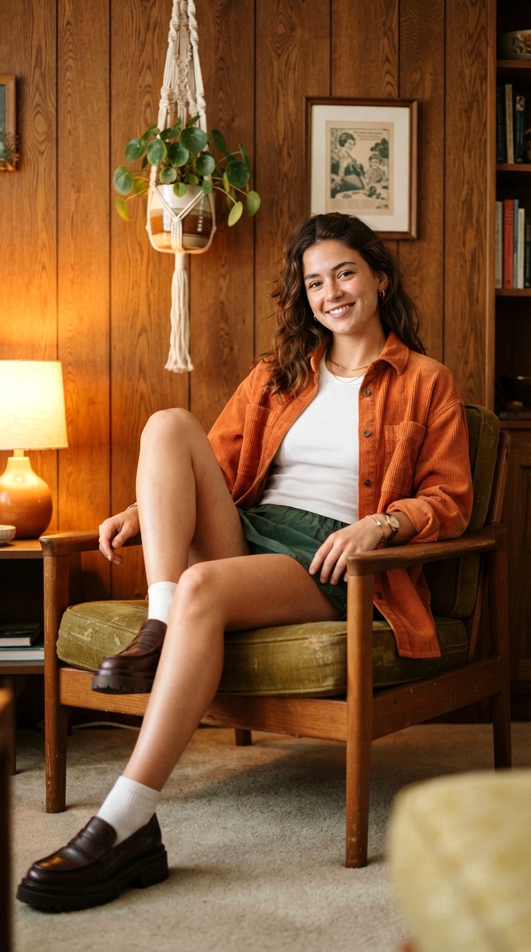 Classic Navy Blue Trim - 24 orange shirt outfit