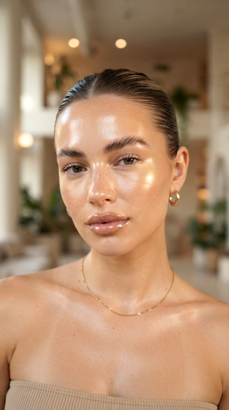 Clean Girl Simple Natural Makeup With Sleek Polish - 30 simple natural makeup