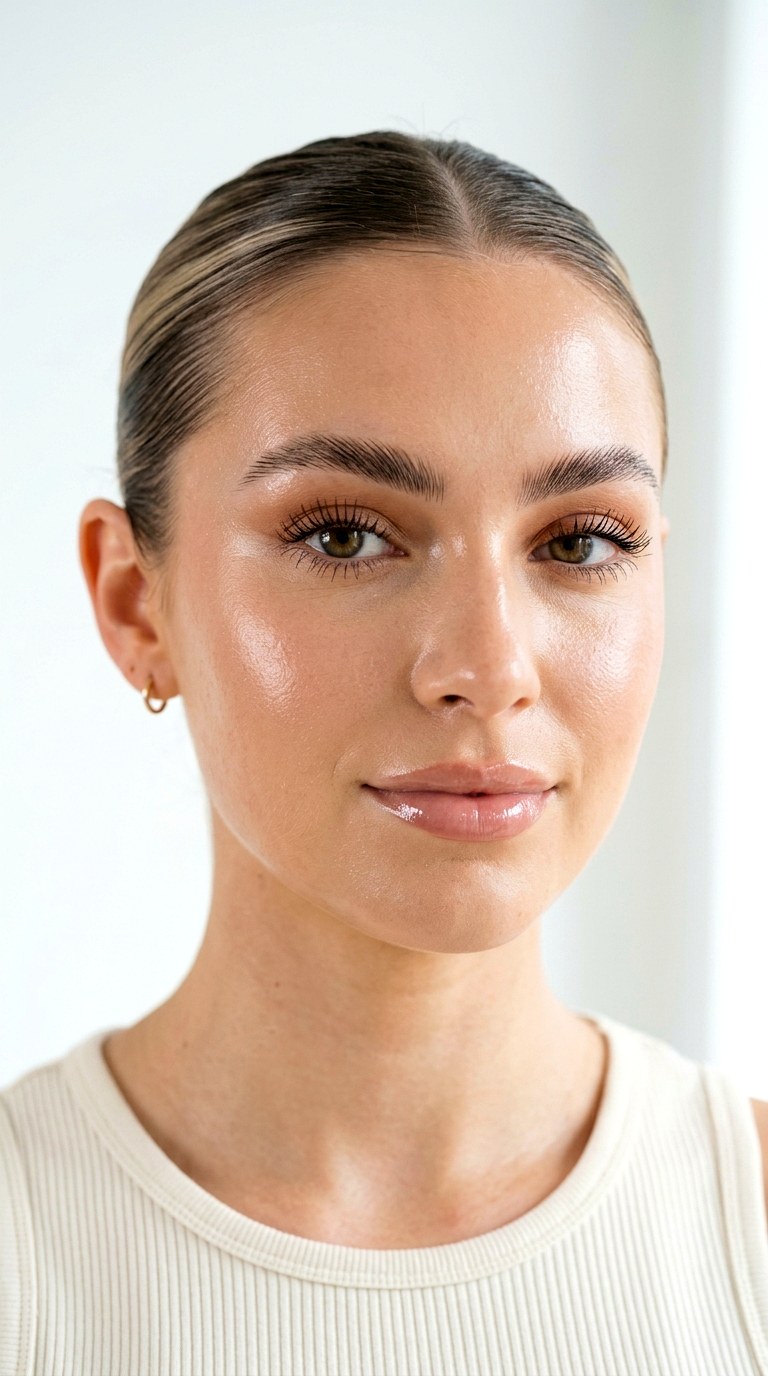 Clean Girl Slick Back - 28 summer makeup