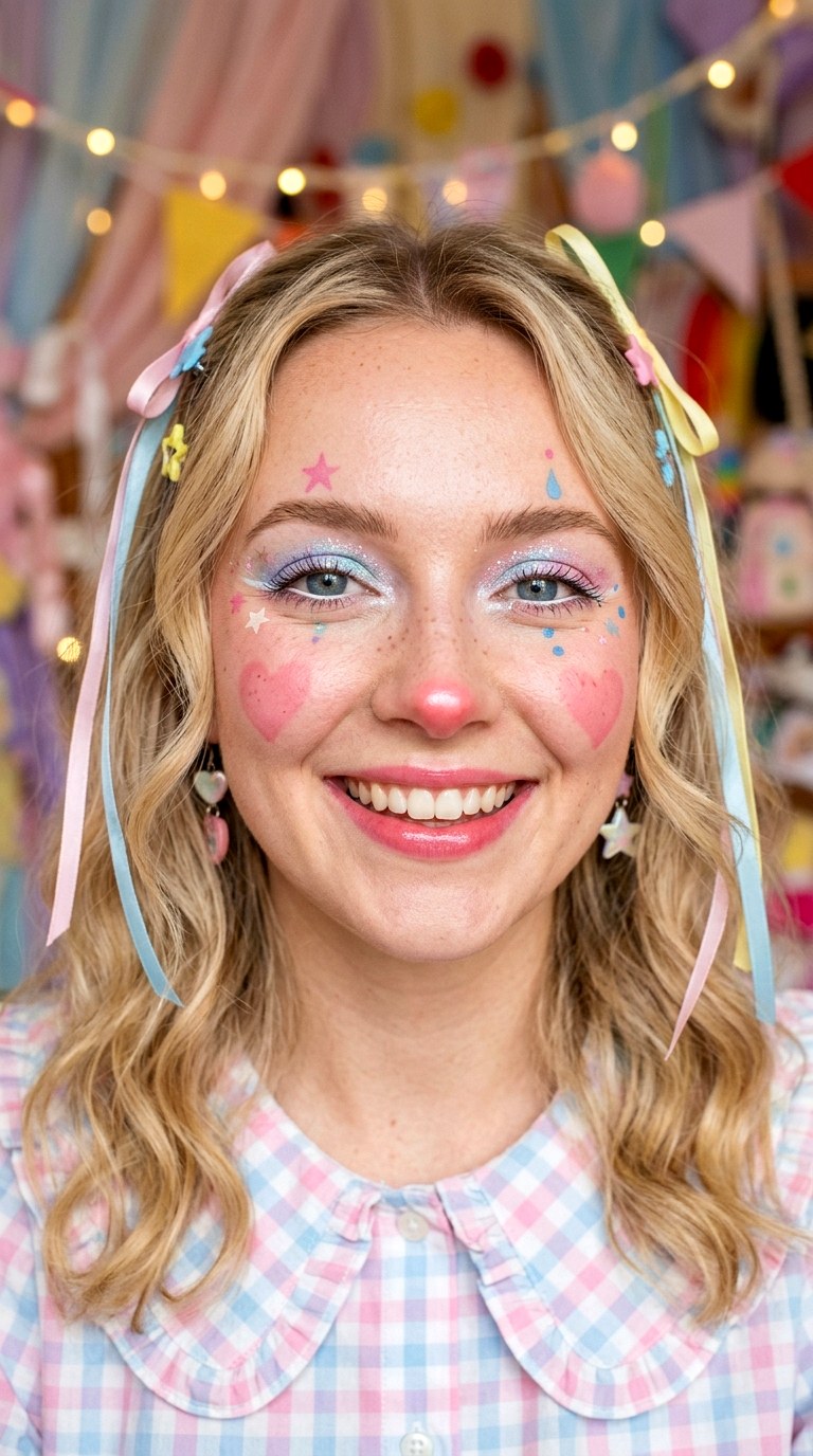 Clowncore Pastel Makeup - 23 silly makeup