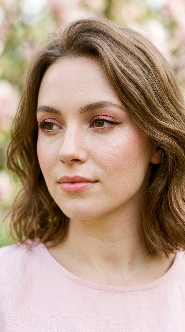 Cola Brown Winged Liner with Cherry Tint - 21 Cherry Cola Spring Makeup