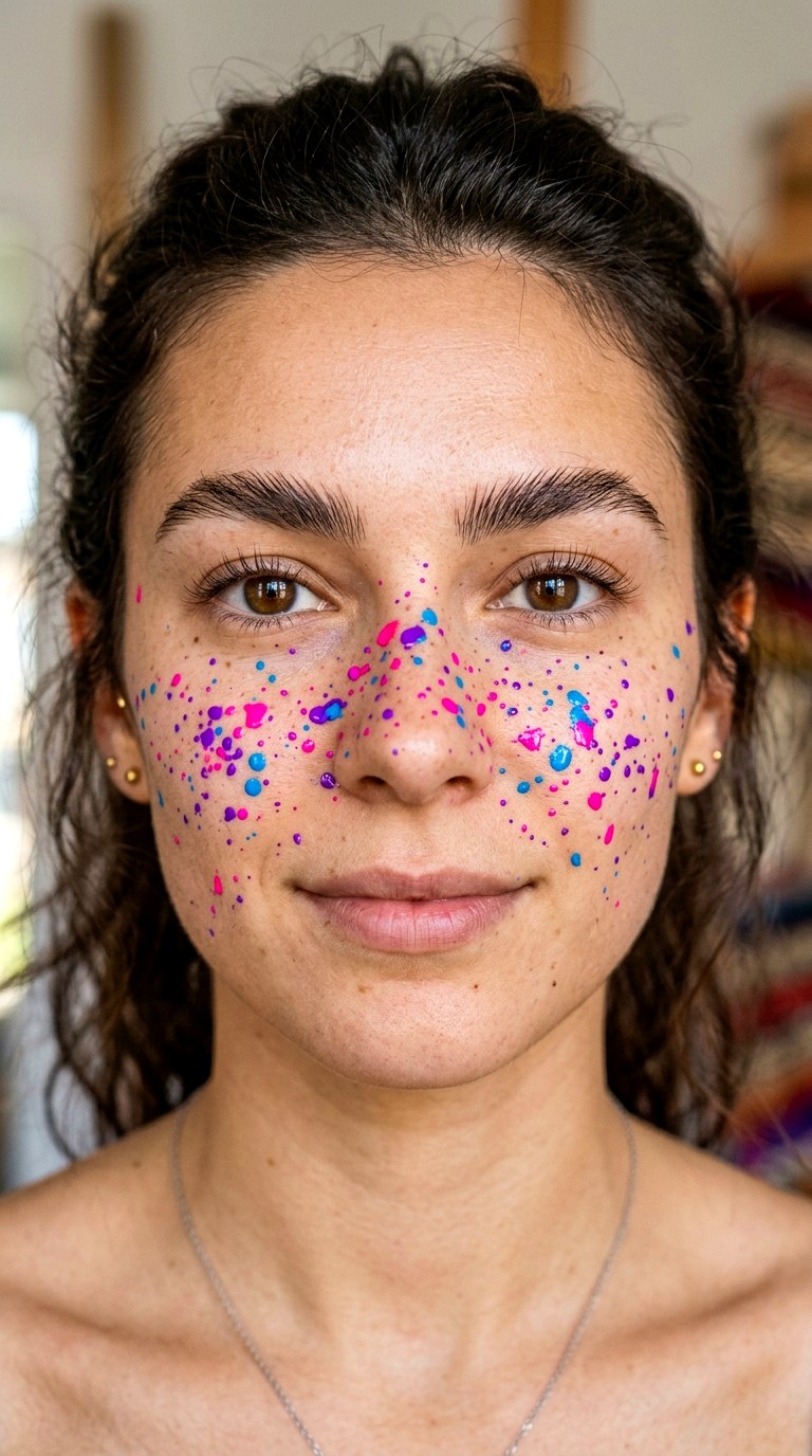 Color Splash Makeup - 24 colorful makeup