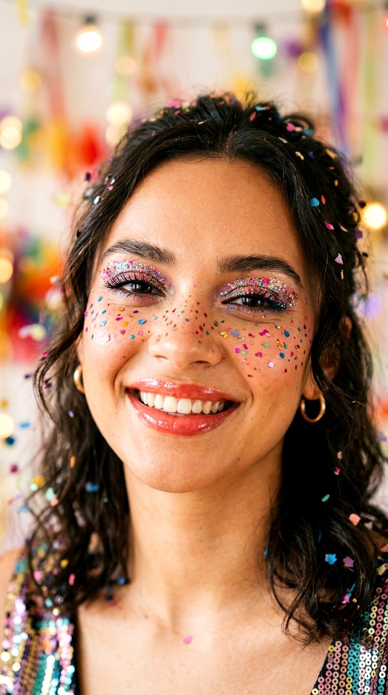 Confetti Party Makeup - 23 silly makeup