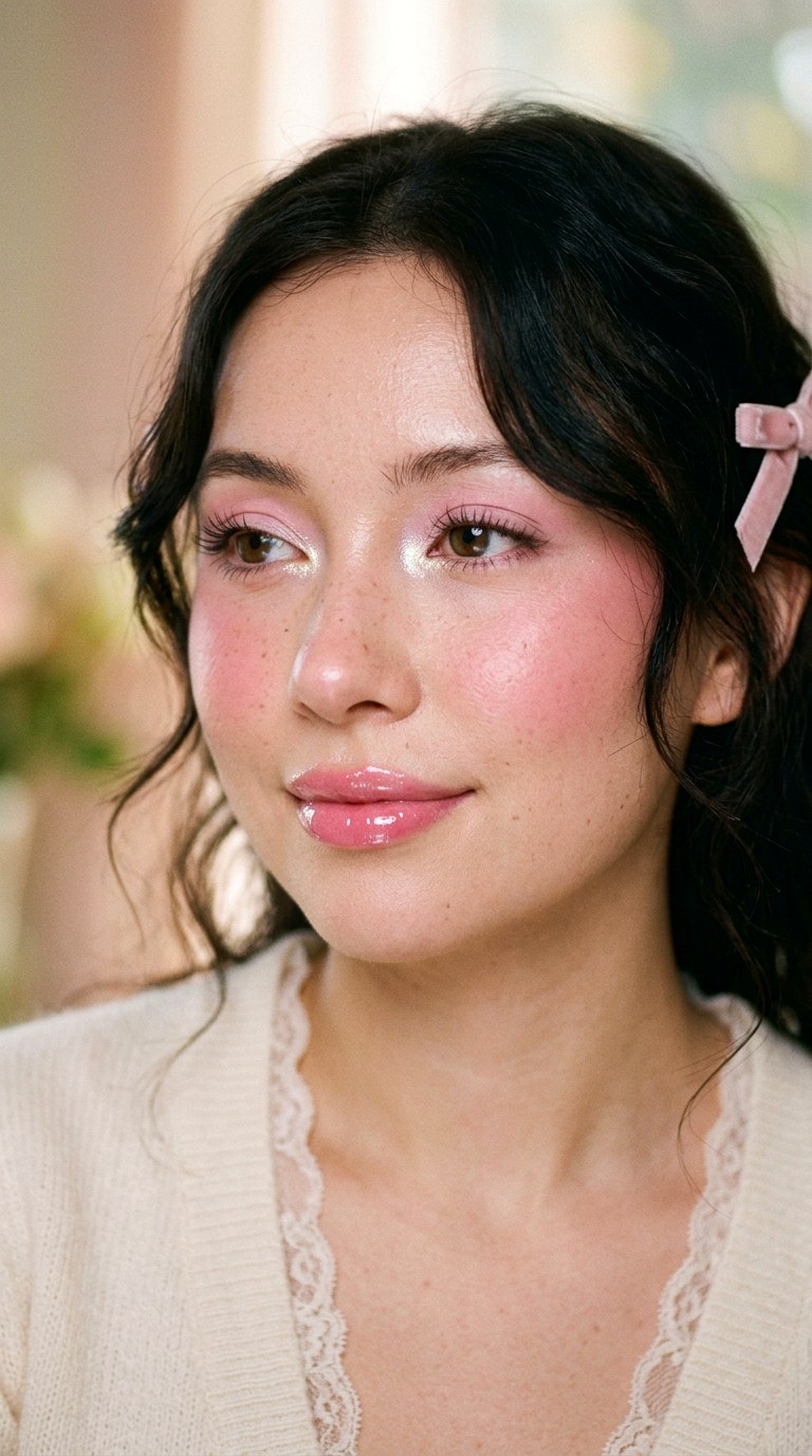 Coquette Balletcore Glam - 22 Balletcore Beauty Makeup Ideas