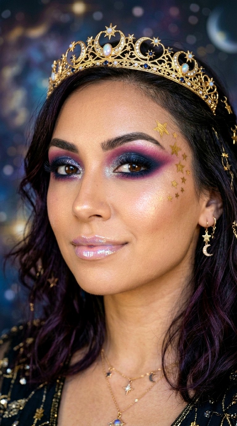 Cosmic Fairy Princess Makeup - 24 colorful makeup