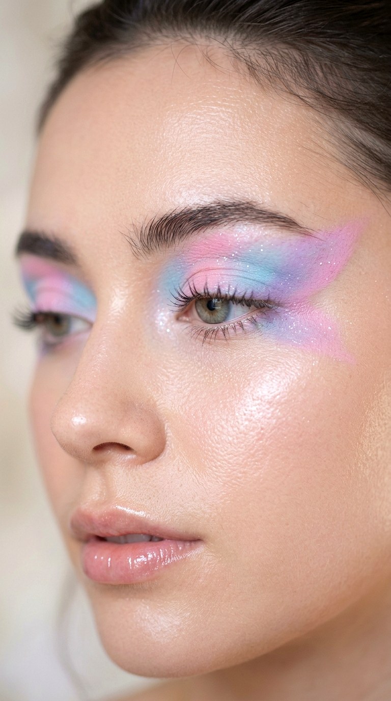 Cotton Candy Pastel Dream Eyes - 27 Butterfly Pastel Eye Makeup