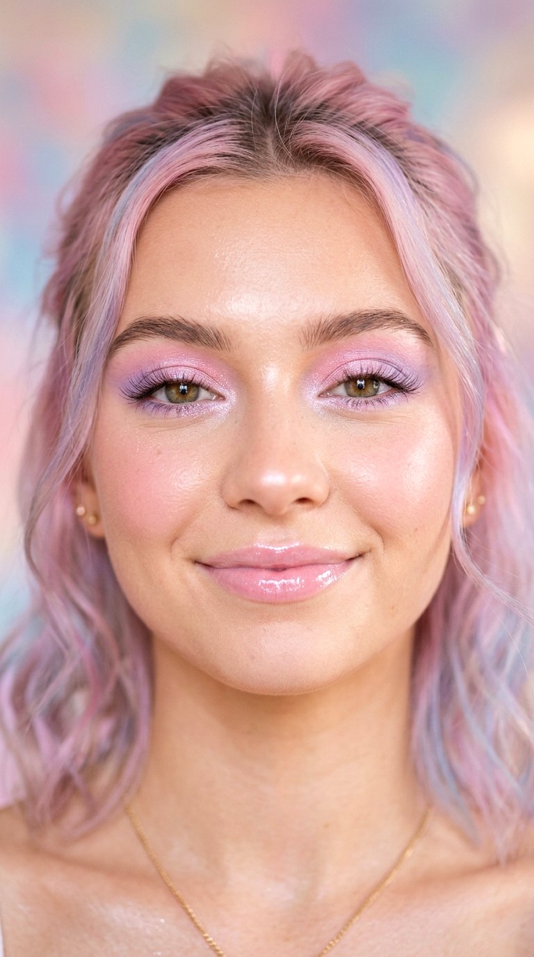 Cotton Candy Pink Eye Makeup - 23 Strawberry Milk Pink Eye Makeup Trend Ideas for 2026