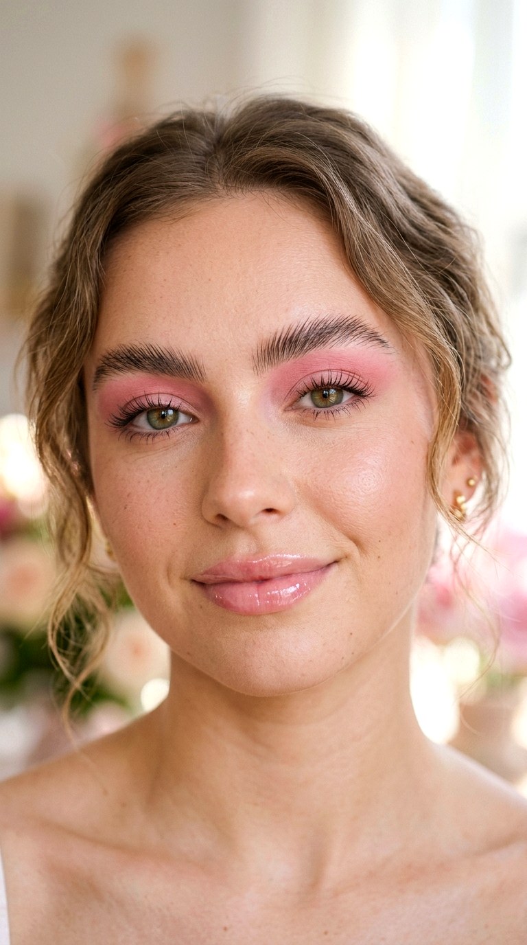 Cotton Candy Pink Wash - 28 colorful eyeshadow looks