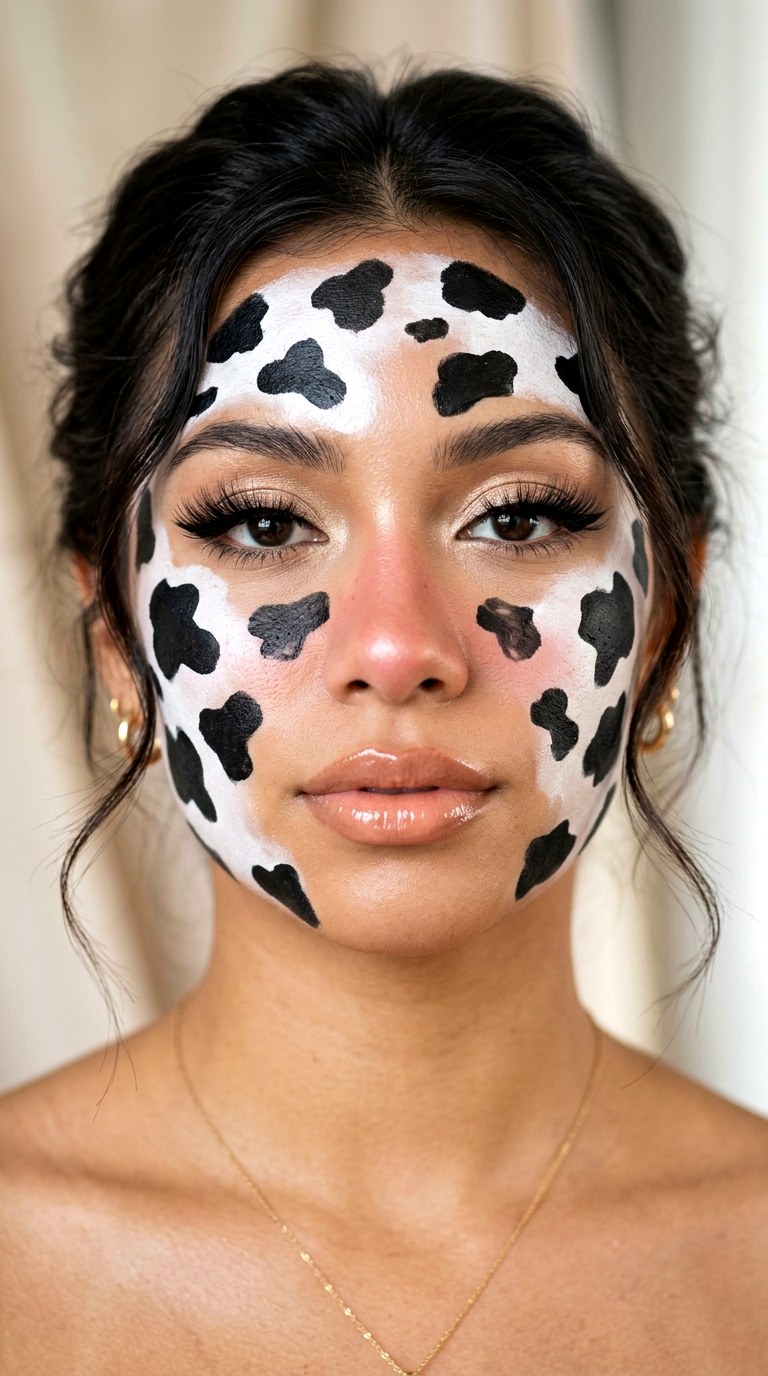 Cow Print Cutie Makeup - 23 silly makeup