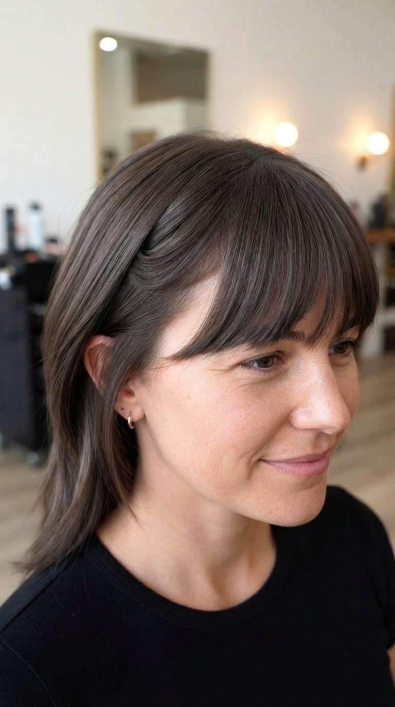 Cowlick Correction Fringe - 30 bangs hairstyles