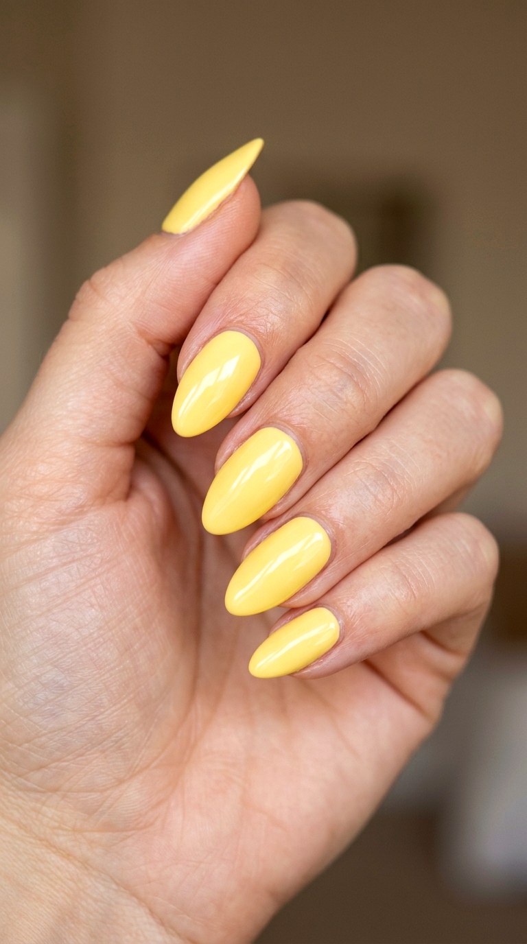 Creamy Butter Yellow Bliss - 28 Gorgeous Spring Color Street Nails