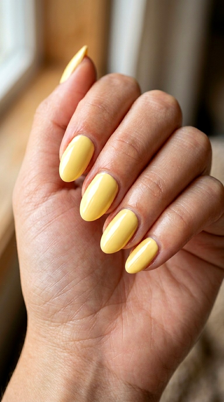Creamy Butter Yellow Solid - 24 Flawless Spring Color Street Nails
