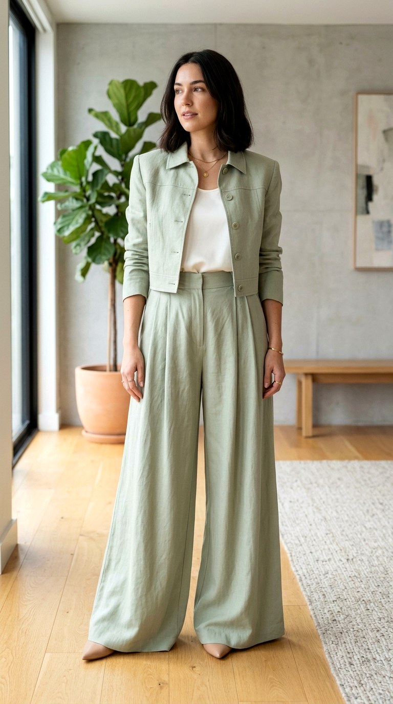 Cropped Wide Leg Suiting - 23 corporate outfits