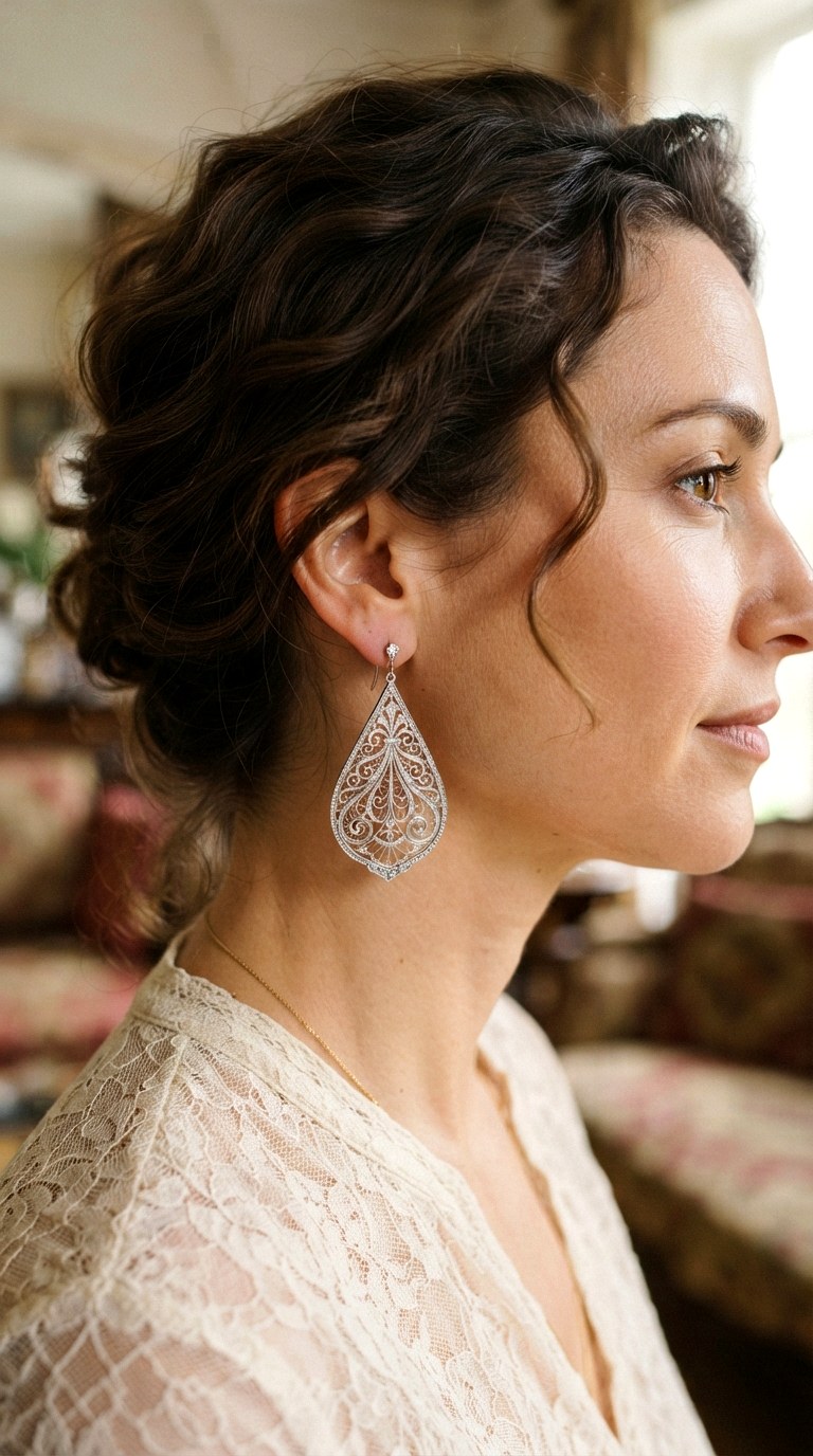 Crownwork Filigree Drops Earrings - 30 classy earrings