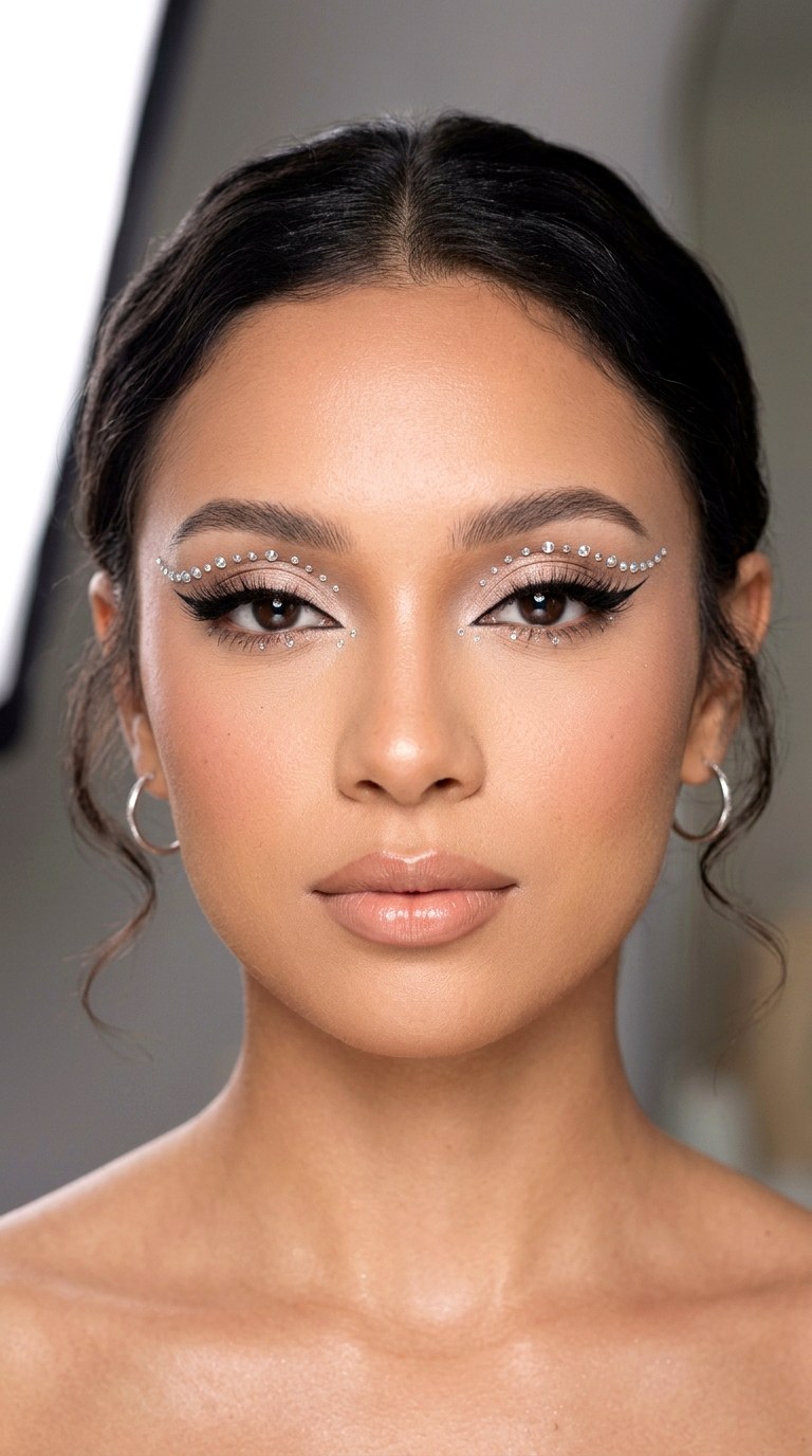 Crystal Glam Eyeliner - 22 Trending eyeliner styles 2026