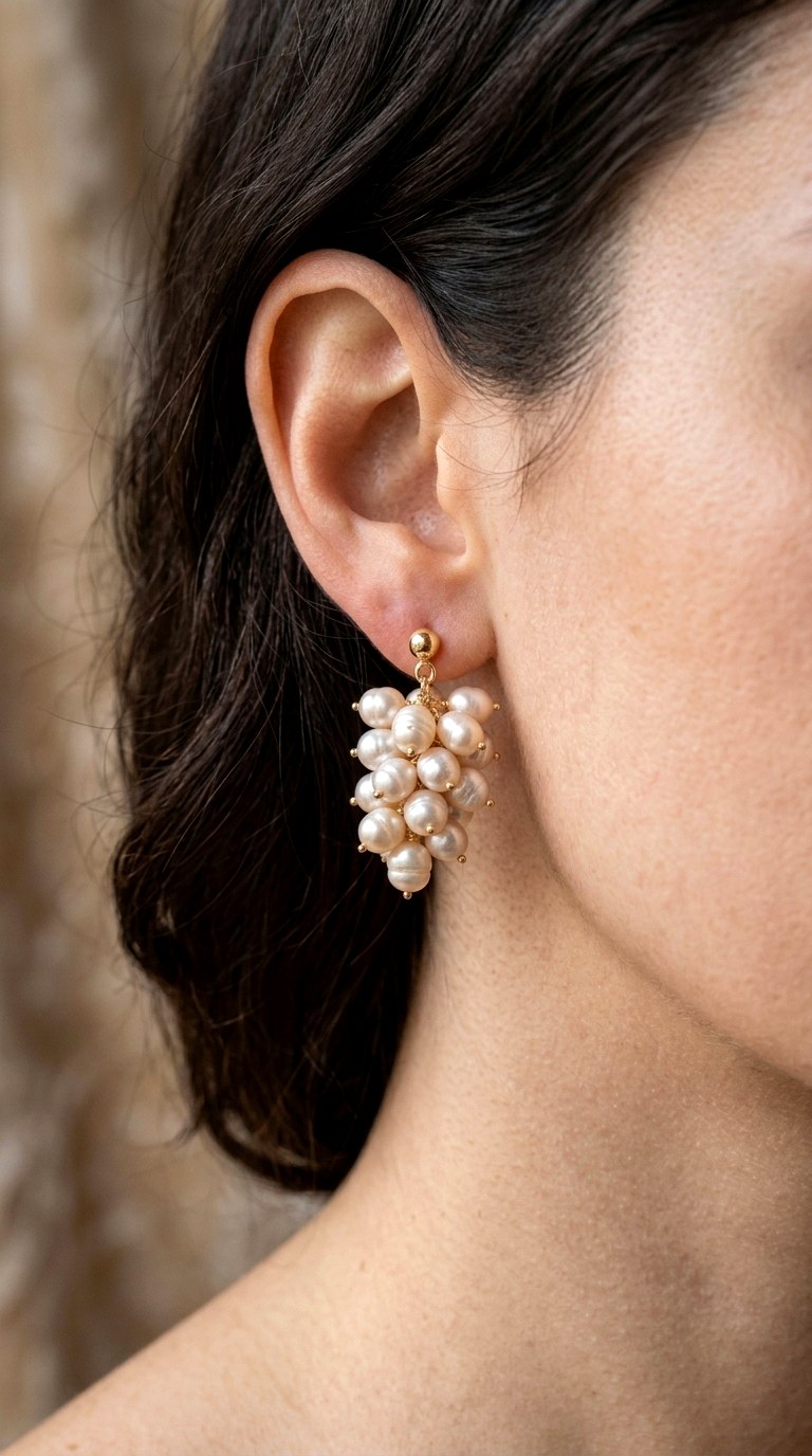 Cultured Pearl Clusters - 20 trending earrings