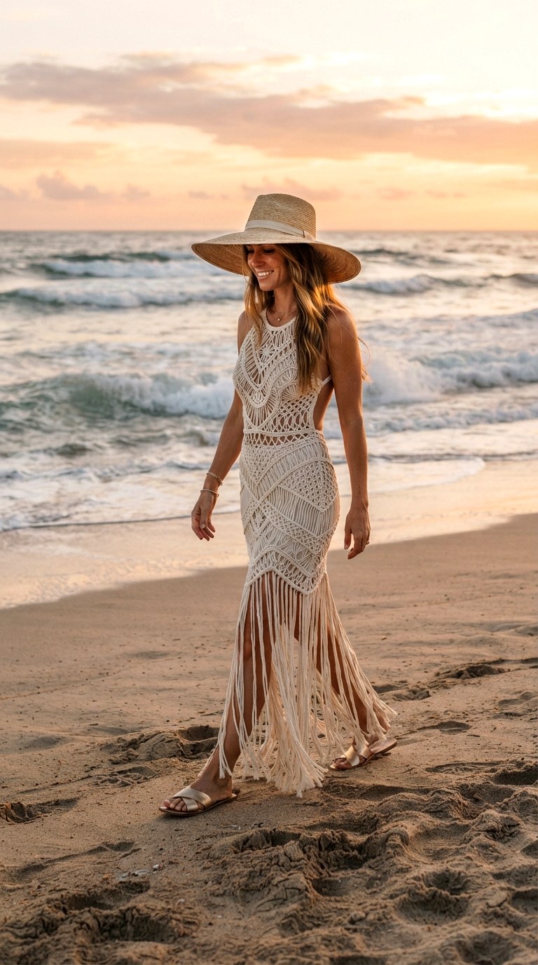 Cutout Macrame Column - 29 summer dresses