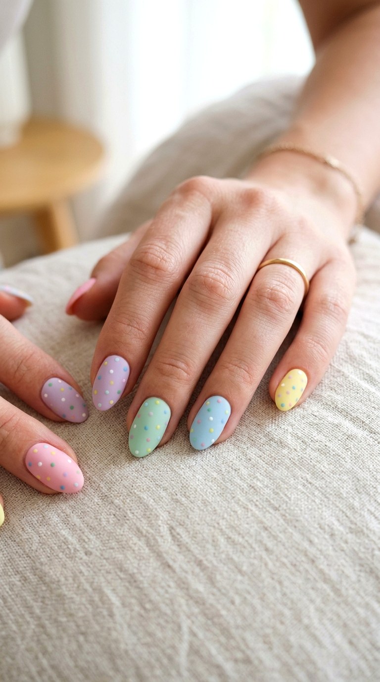 Dainty Dots and Spots - 22 Spring Nail Inspiration Ideas for Your Next Manicure