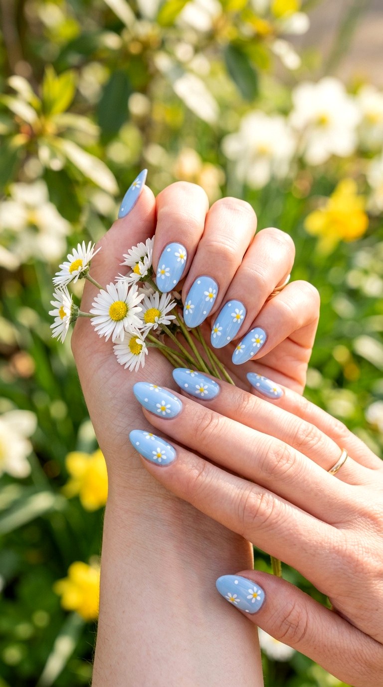 Daisy Flower Nail Art - 23 Trendy Spring Nail Art Ideas You Need to Try This Year