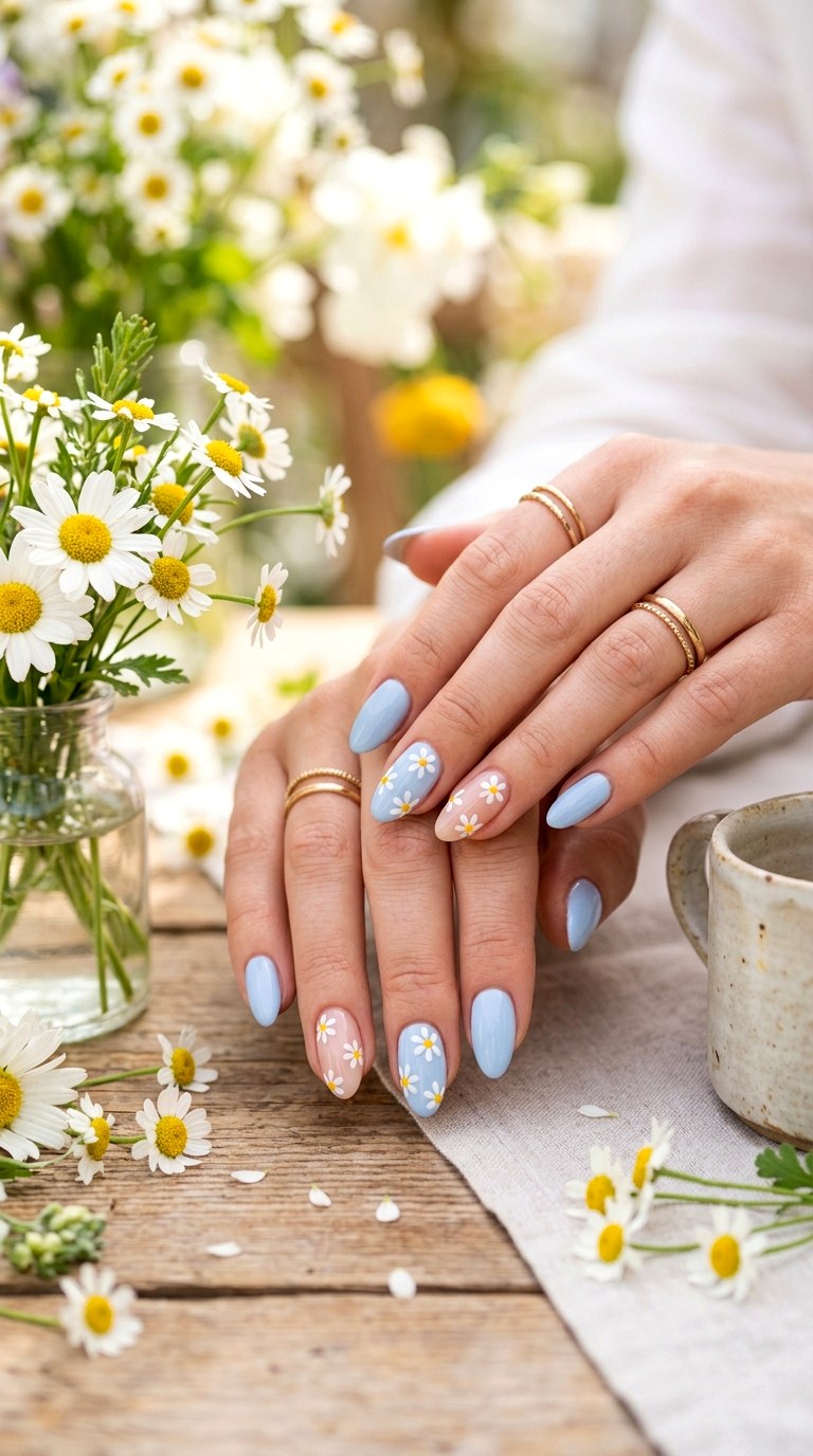 Daisy Nail Designs - 20 Trendy Spring Nail Art Ideas You Need to Try This Year