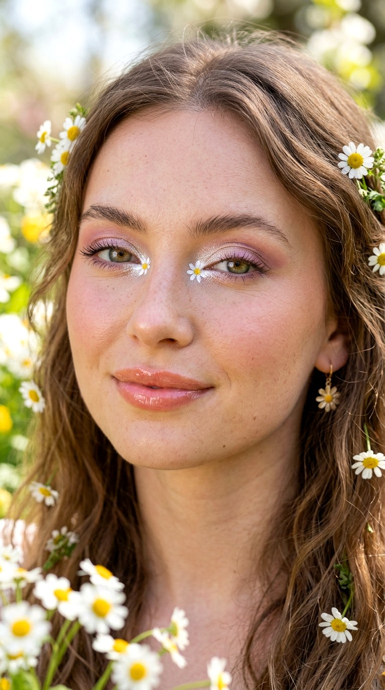 Daisy White Inner Corners - 20 Fresh Bloom Beauty Trend 2026