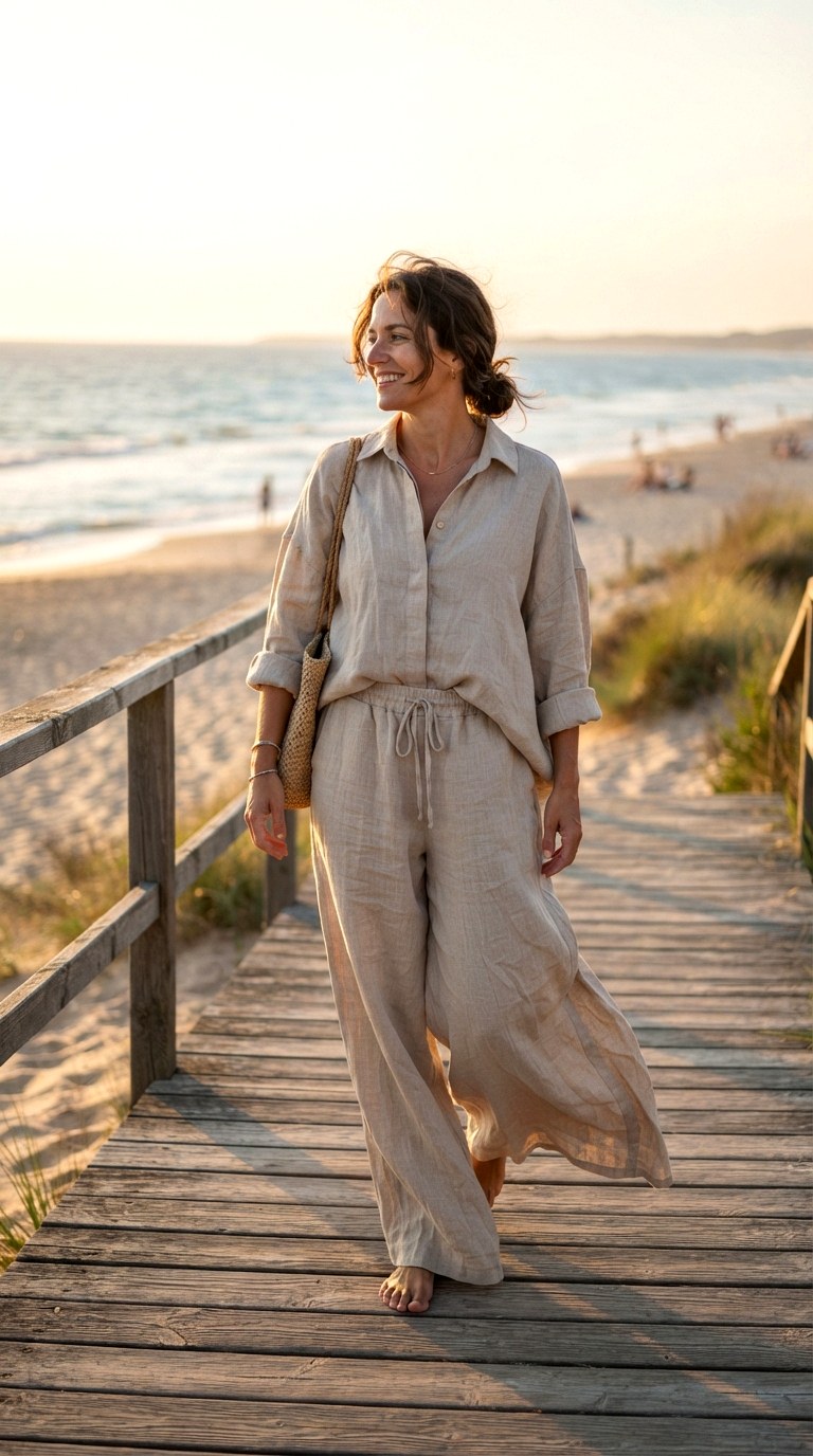 Deconstructed Linen Slouch - 21 baggy suit