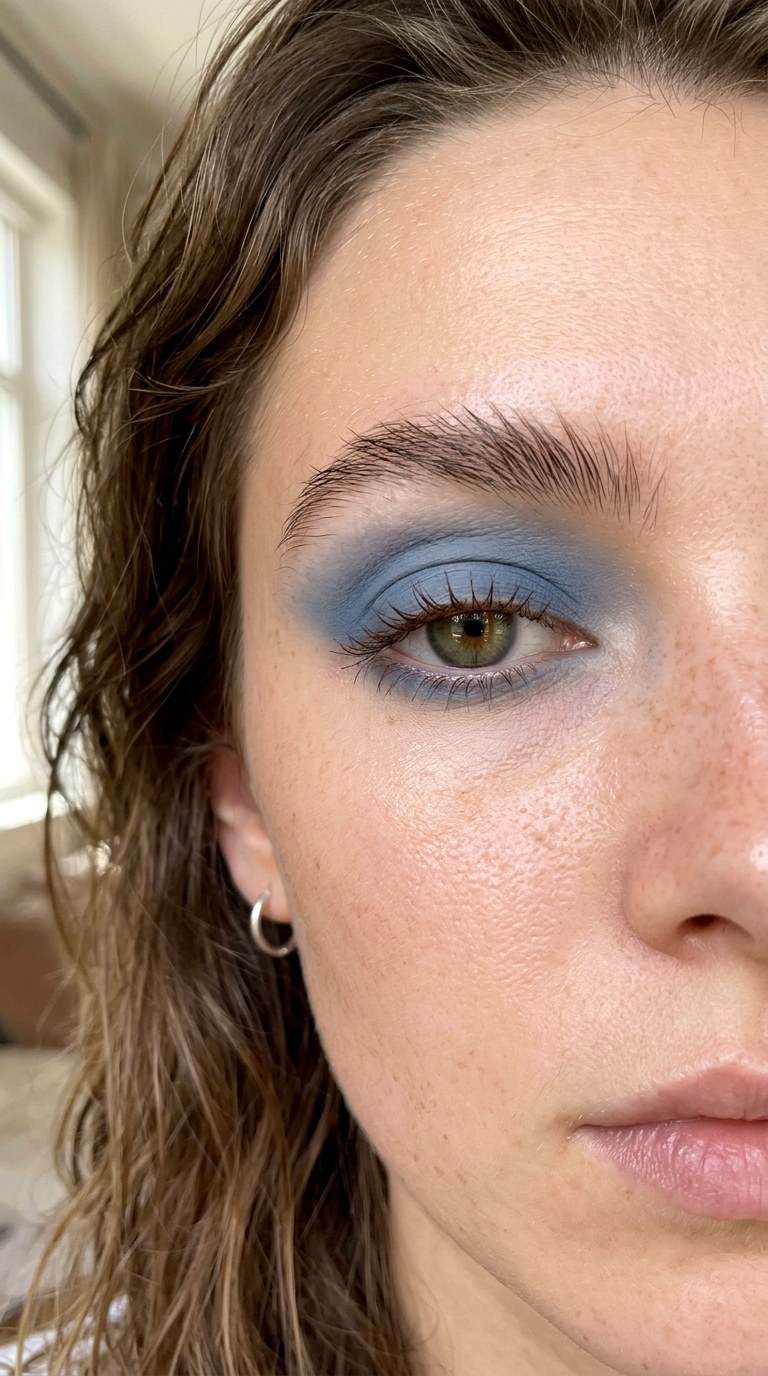 Denim Blue Diffused Wash - 28 colorful eyeshadow looks