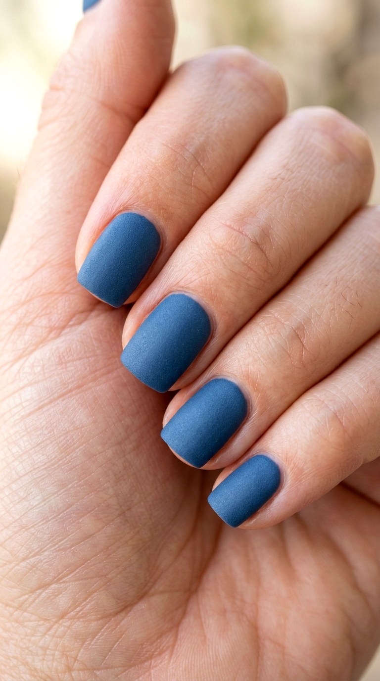 Denim Blue Textured Finish - 23 Trendy Spring Color Street Nails