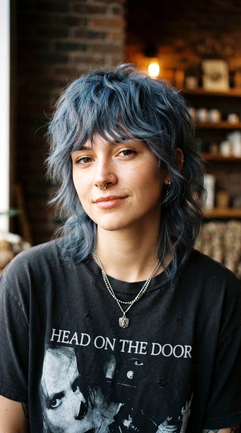 Denim Colored Blue - 21 hair dye styles