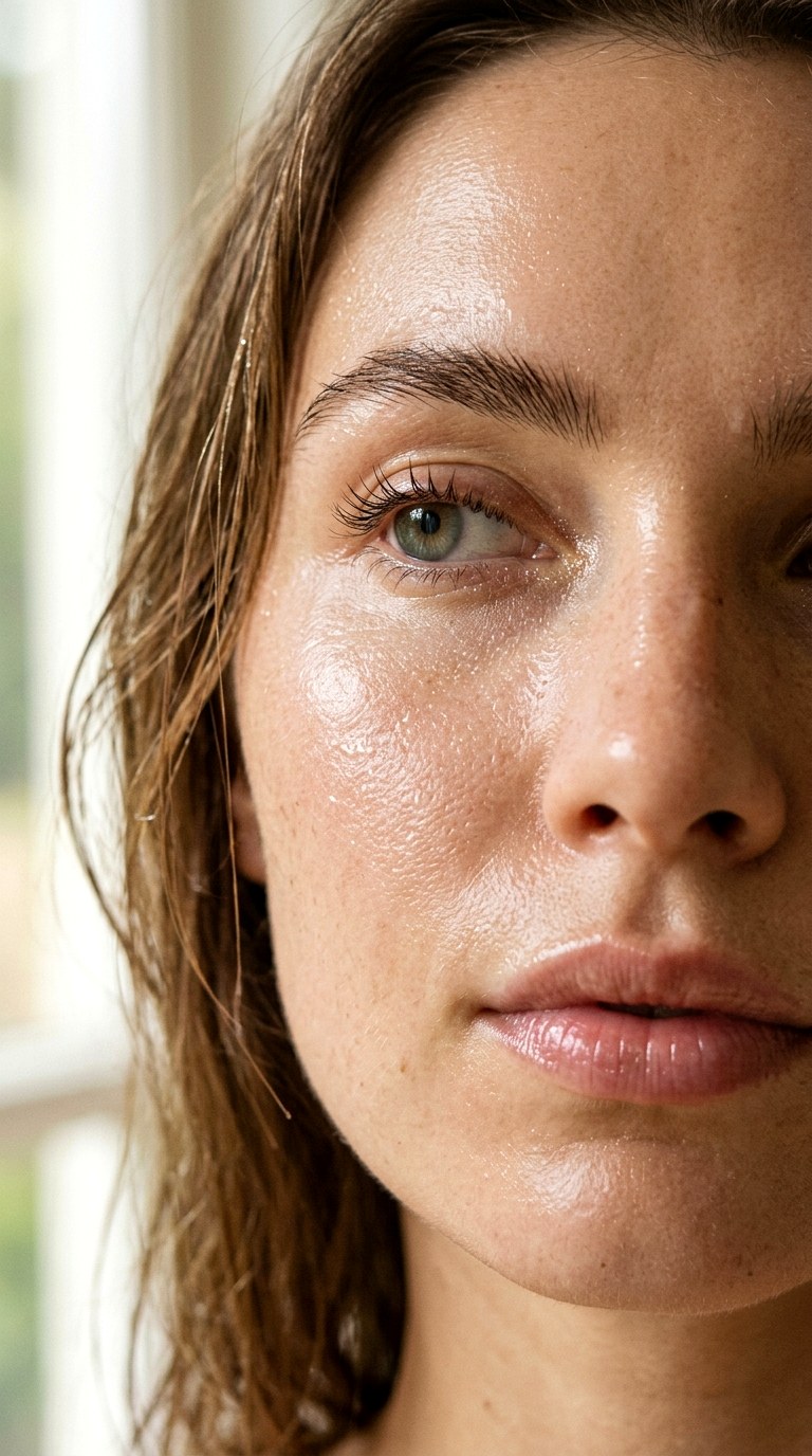 Dew Drenched Minimal Skin - 23 Glazed Shimmer Skin Makeup Looks for a Radiant 2026