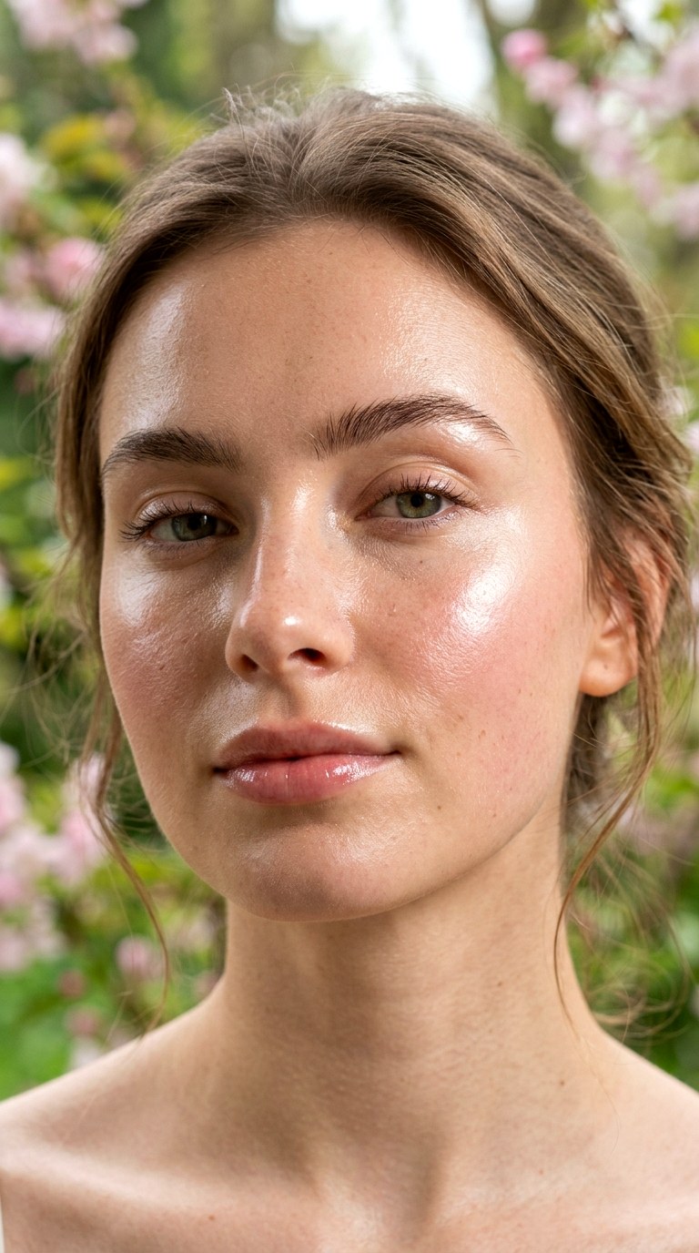 Dewy Glass Skin Highlight - 20 Cherry Blossom Glow Makeup