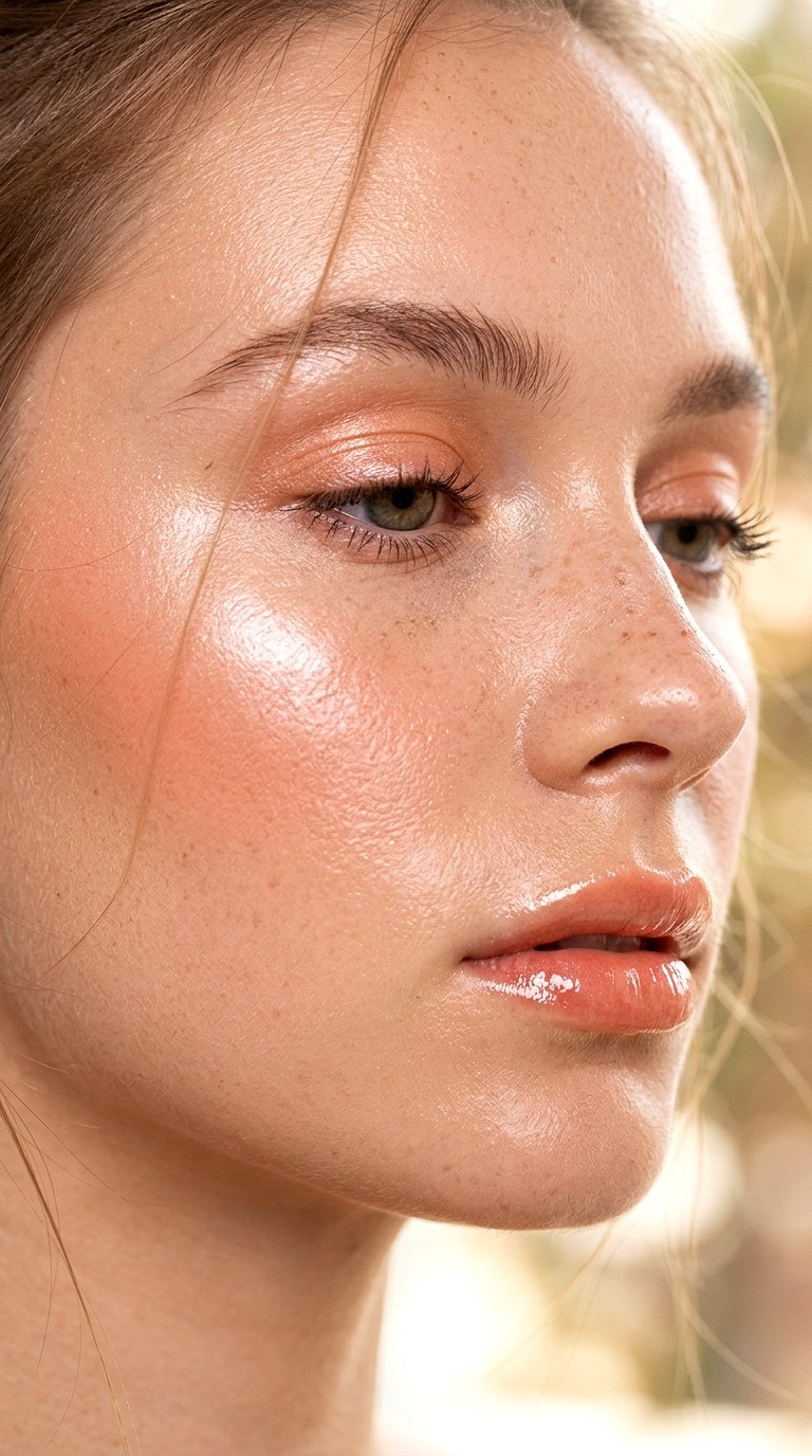 Dewy Peach Glow Makeup - 25 Peach Fuzz Fresh Face Glam